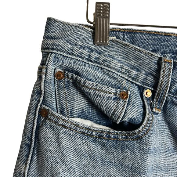 Levi’s Icon Fit High Rise Straight Ankle Denim Blue Jeans Size 30 - Picture 9 of 16